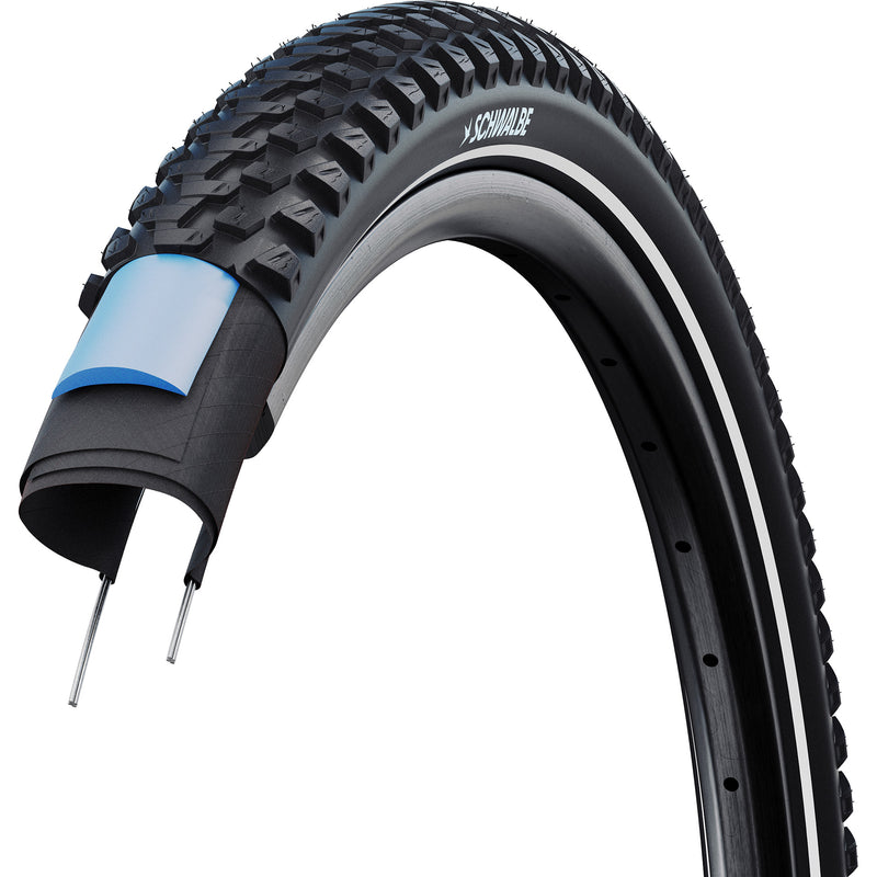 Load image into Gallery viewer, Schwalbe draadband marathon plus mtb 57-584 +r zwart