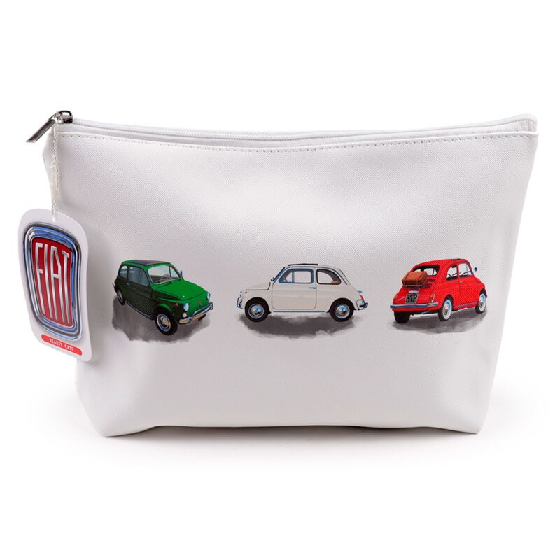 Afbeelding laden in galerijviewer, Fiat 500 pvc toilettas makeup tas large