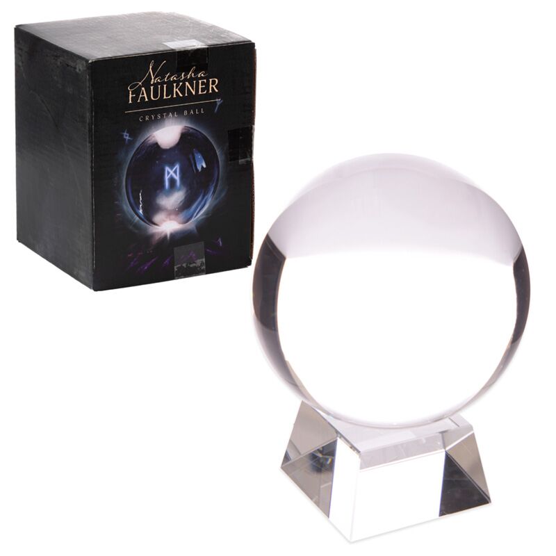Afbeelding laden in galerijviewer, Kristallen bol in geschenkdoos - 10 cm