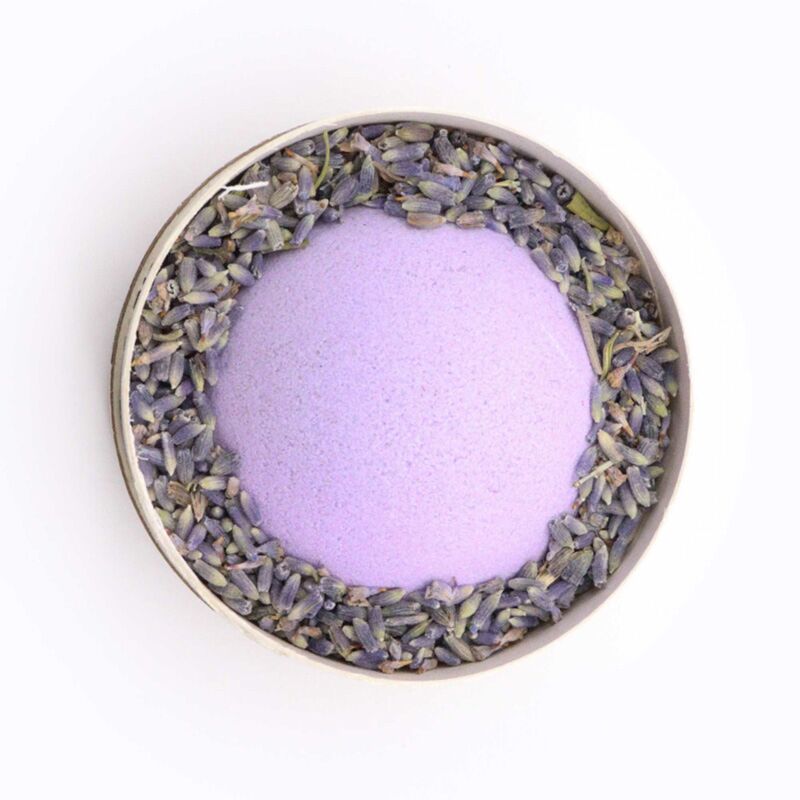 Afbeelding laden in galerijviewer, Clary sage (scharlei) jeneverbes himalaya-zout botanicals bruisballen gift set