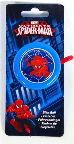 Load image into Gallery viewer, fietsbel Spider-Man blauw rood 54 mm