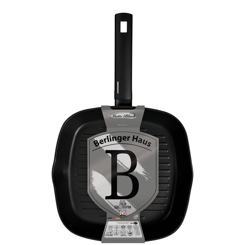 Load image into Gallery viewer, Berlingerhaus grillpan mat zwart 28cm