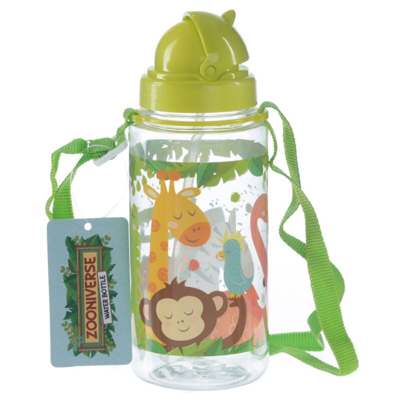 Afbeelding laden in galerijviewer, Zoo duurzame bpa-vrij 450ml kinder waterfles rietje