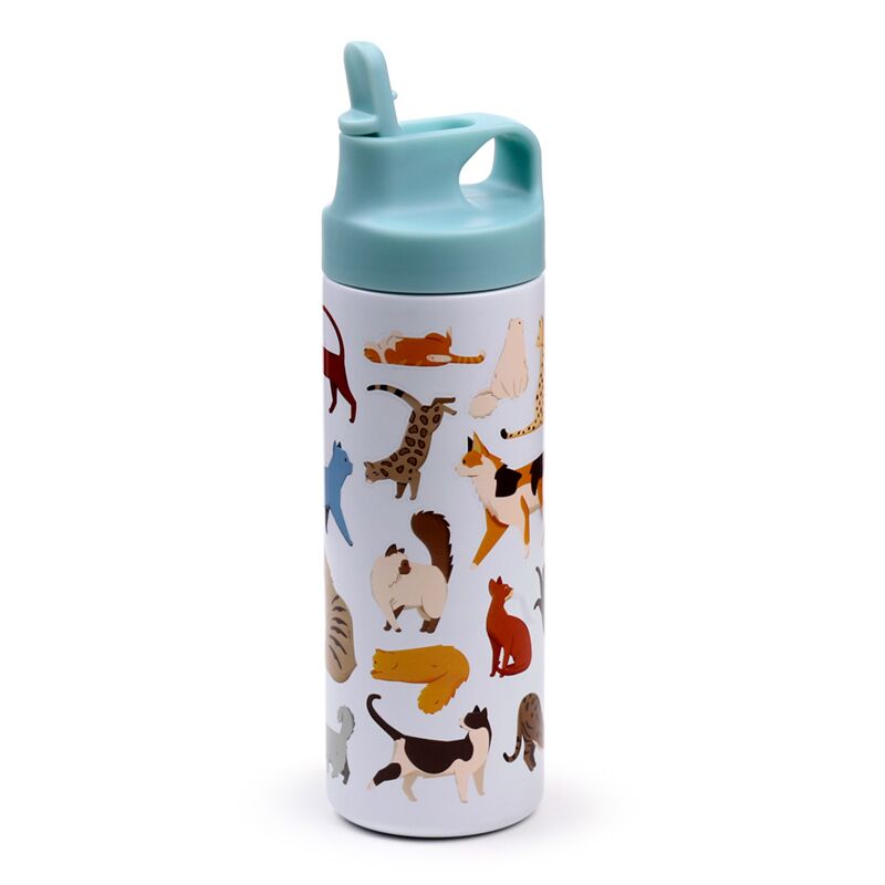 Load image into Gallery viewer, Feline fine katten thermosfles flip top 500ml