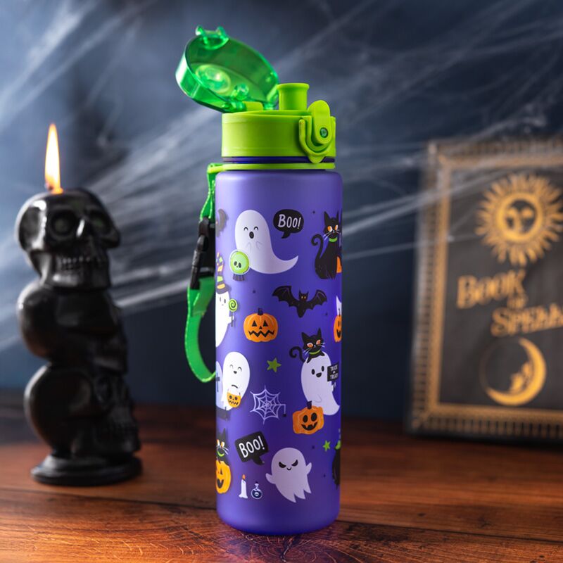 Load image into Gallery viewer, Spooky pop top 600ml ecozen drinkfles