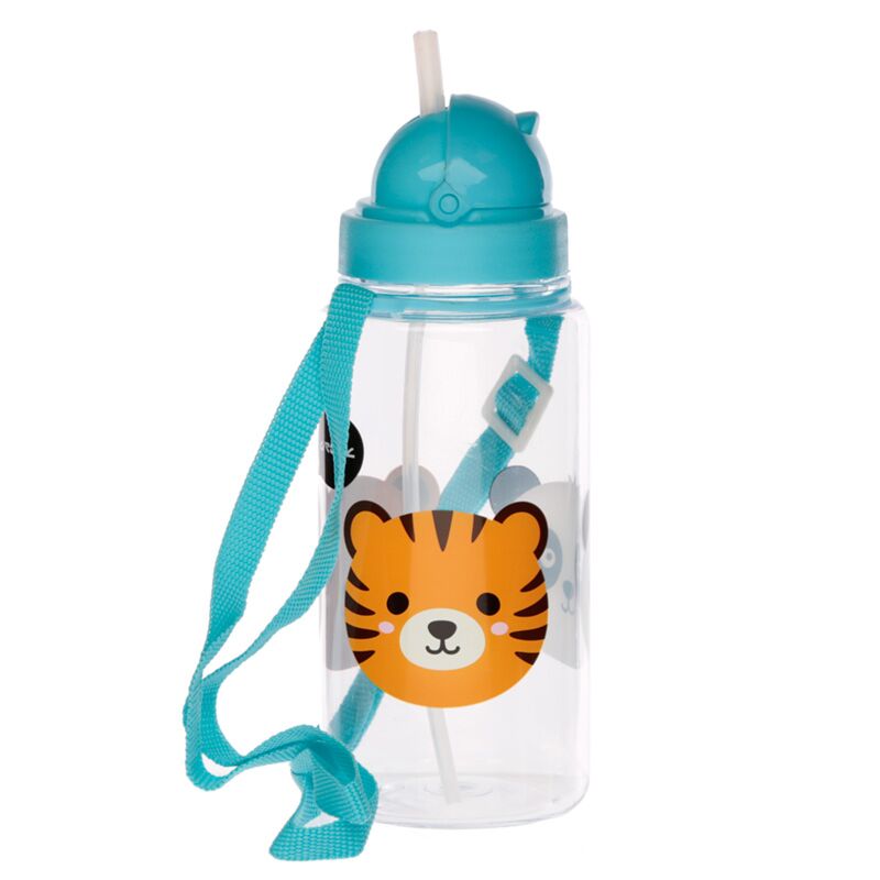 Afbeelding laden in galerijviewer, Adoramals duurzame bpa-vrij 450ml kinder waterfles rietje