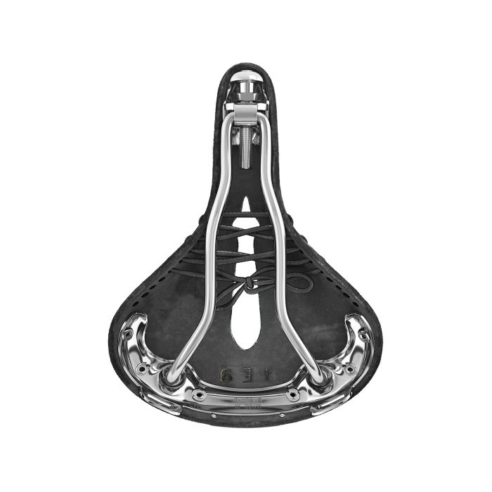 Load image into Gallery viewer, Brooks b17 short carved - black
