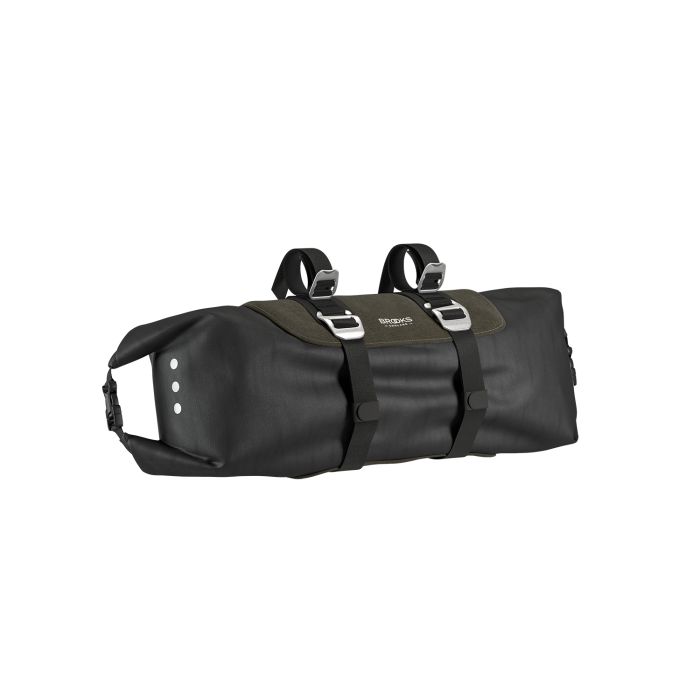 Load image into Gallery viewer, Brooks scape handlebar roll (10-12l) - mud green