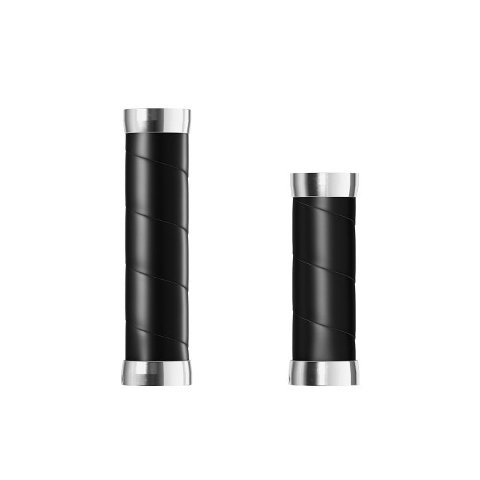 Load image into Gallery viewer, Brooks slender leather grips (100+130mm) - black