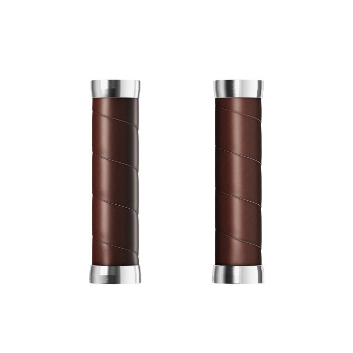 Load image into Gallery viewer, Brooks slender leather grips (130+130mm) - antic brown
