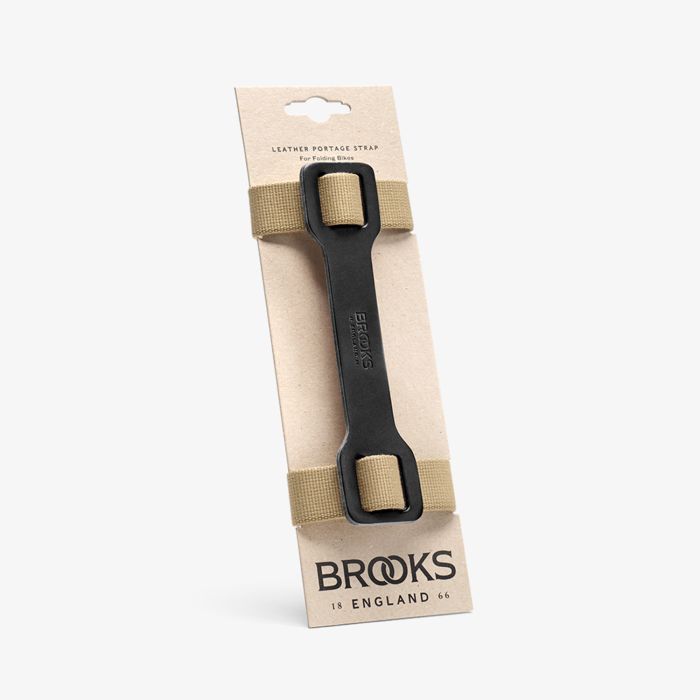Load image into Gallery viewer, Brooks leather portage strap - black