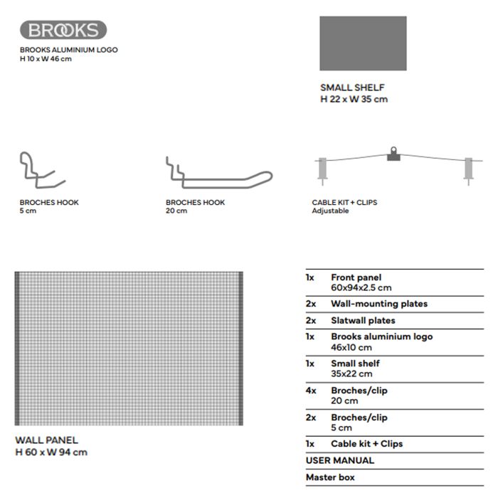 Load image into Gallery viewer, Brooks wall display