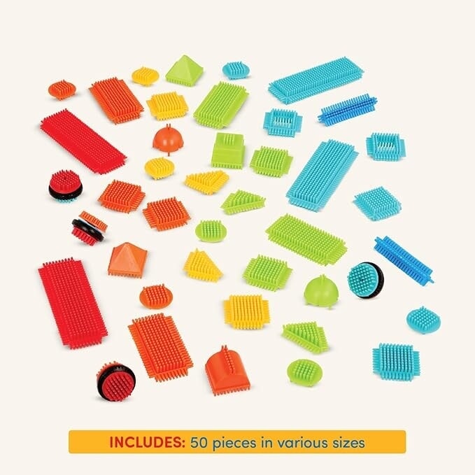 Load image into Gallery viewer, Bristle blocks in plastic ton 50 delig