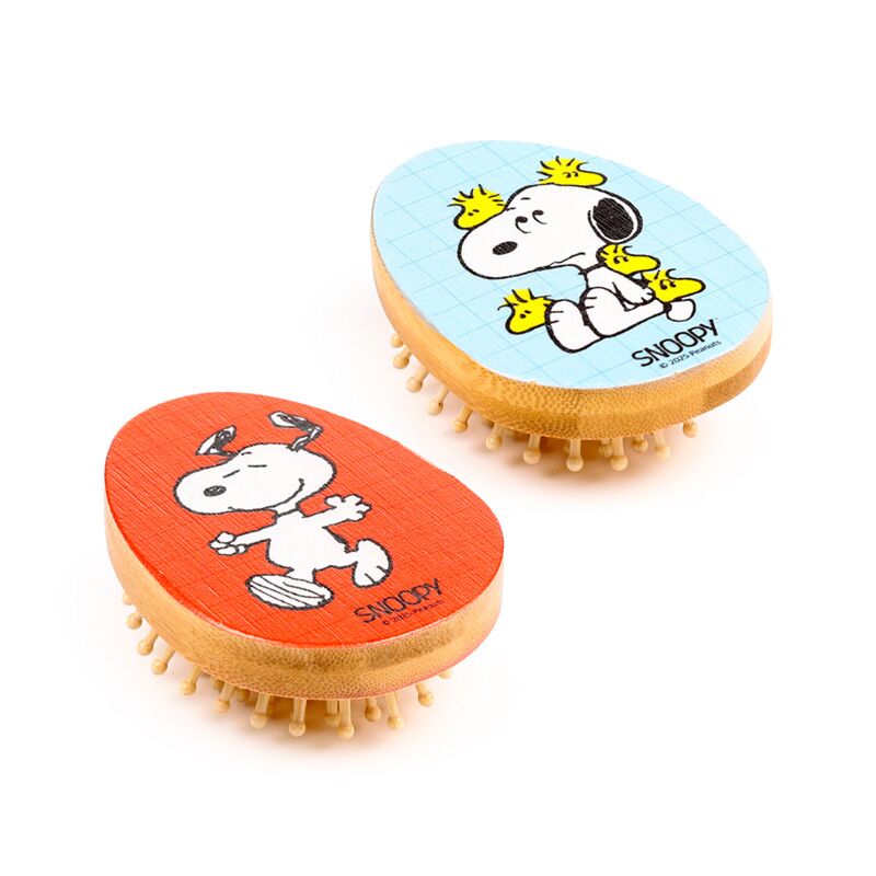 Load image into Gallery viewer, Union peanuts snoopy woodstock bamboe haarborstel