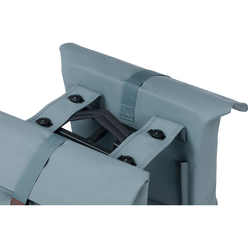 Load image into Gallery viewer, Basil dubbele fietstas city mik 28-32 liter - graphite blue