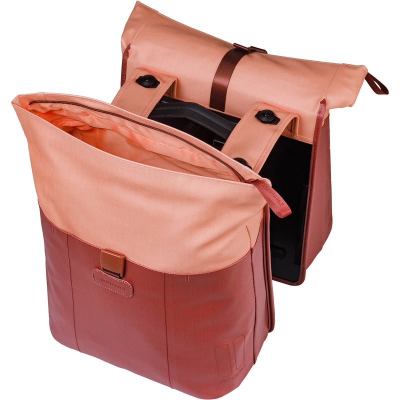 Load image into Gallery viewer, Basil b.v. tas basil vive dubbel bordeaux roze | mik | 35l