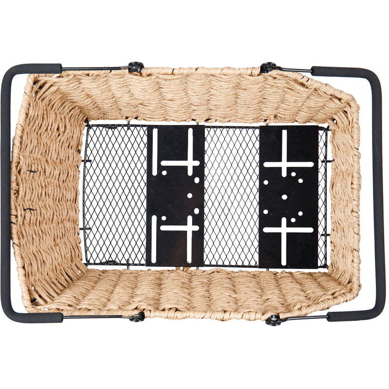 Load image into Gallery viewer, Basil fietsmand cento rattan look multi system 40 x 25 x 12 cm - seagrass