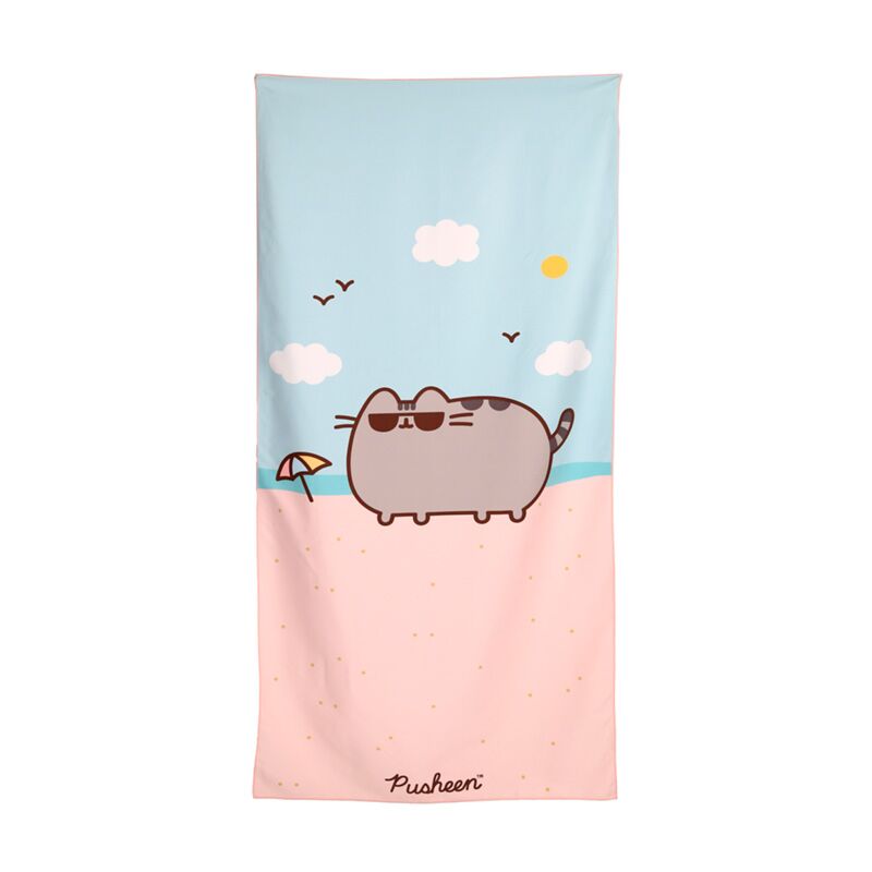 Load image into Gallery viewer, Union pusheen de kat microvezel strandhanddoek