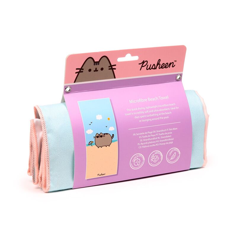 Load image into Gallery viewer, Union pusheen de kat microvezel strandhanddoek