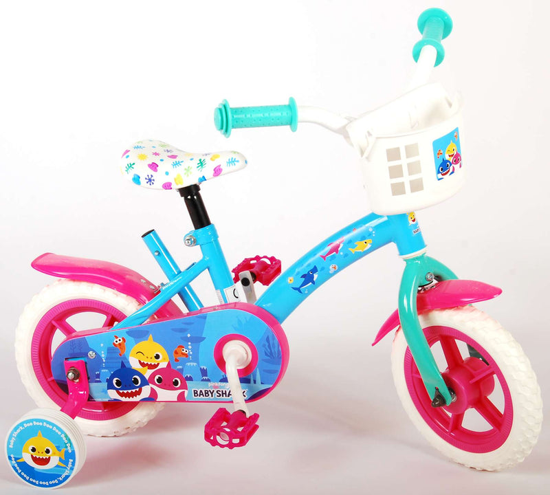 Load image into Gallery viewer, Ocean Kinderfiets - Unisex - 10 inch - Roze Blauw - Doortrapper