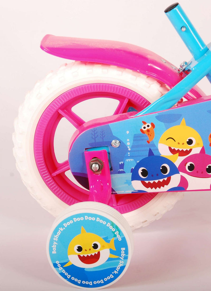 Load image into Gallery viewer, Ocean Kinderfiets - Unisex - 10 inch - Roze Blauw - Doortrapper