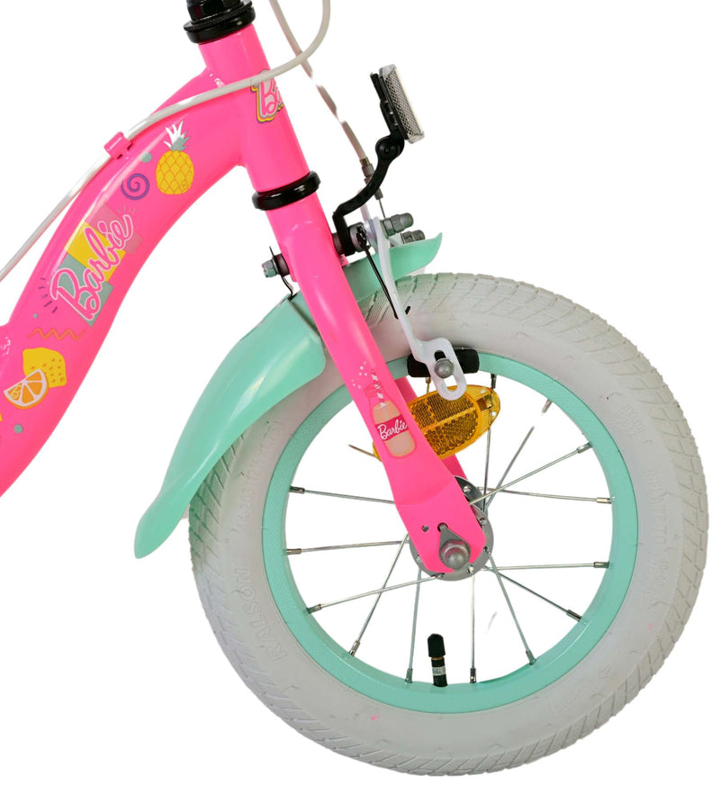 Load image into Gallery viewer, Volare barbie kinderfiets - meisjes - 12 inch - roze - twee handremmen