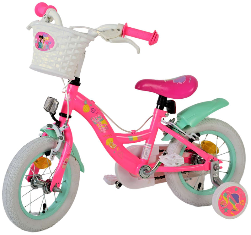 Load image into Gallery viewer, Volare barbie kinderfiets - meisjes - 12 inch - roze - twee handremmen