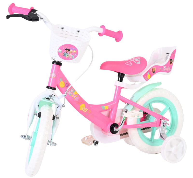 Afbeelding laden in galerijviewer, Volare barbie kinderfiets - meisjes - mag wheels - 12 inch - roze