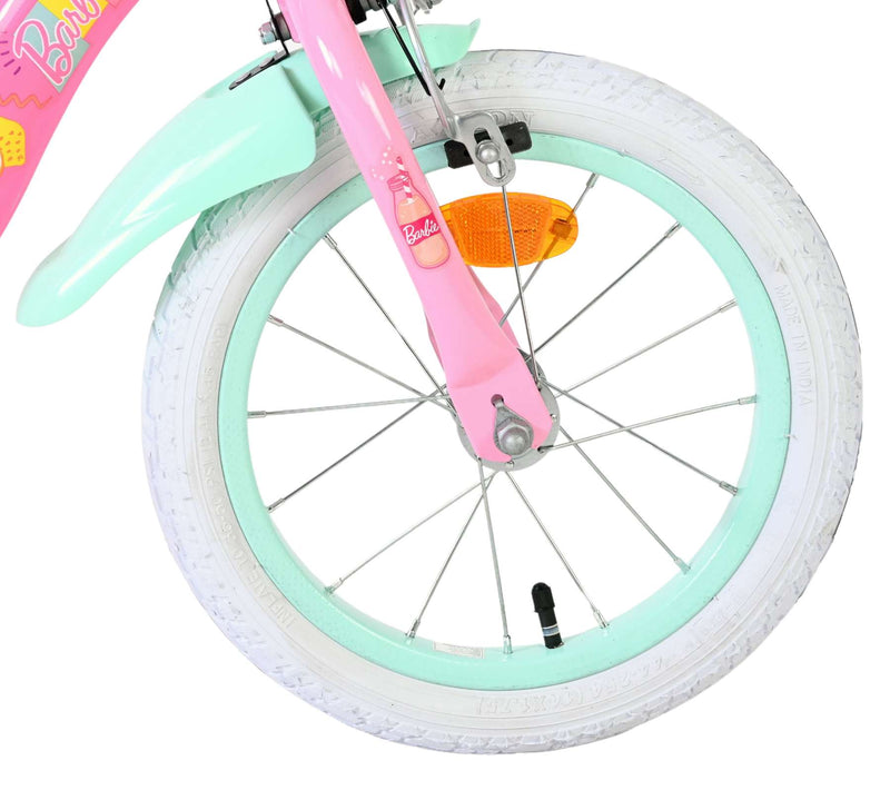 Load image into Gallery viewer, Barbie kinderfiets - meisjes - 14 inch - roze - twee handremmen
