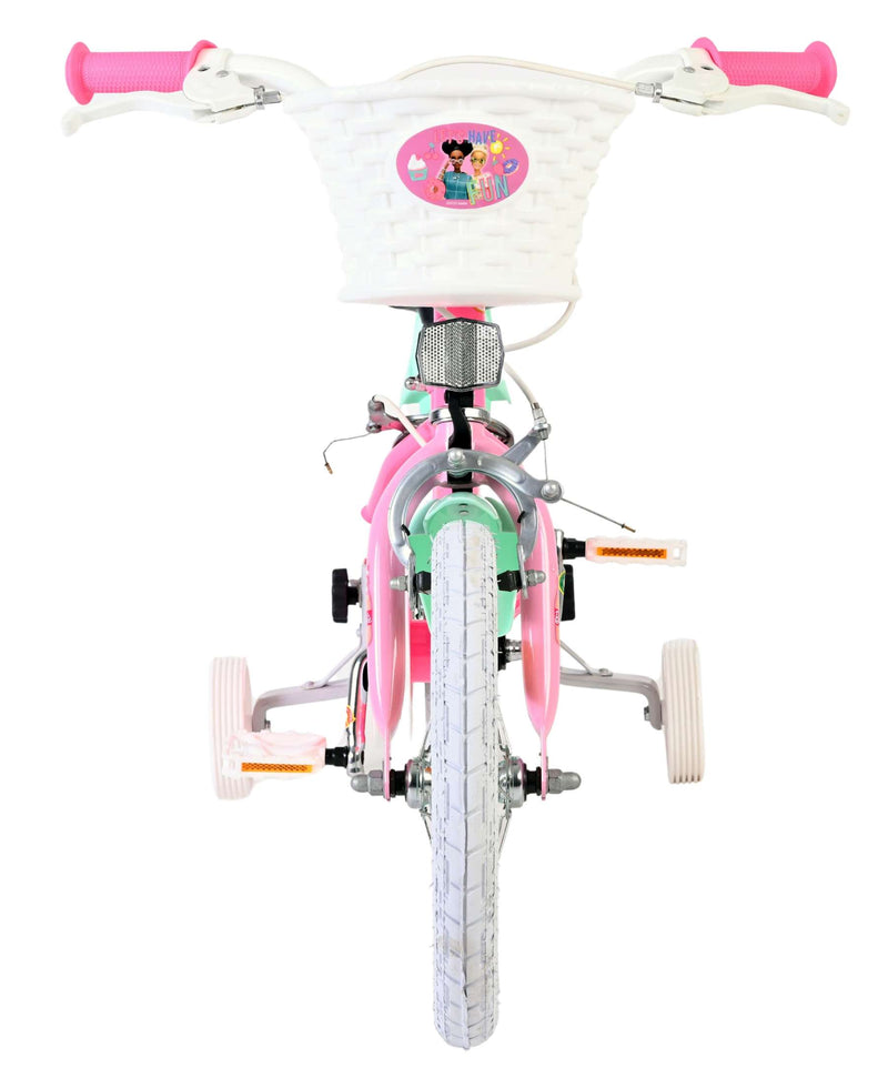 Load image into Gallery viewer, Barbie kinderfiets - meisjes - 14 inch - roze - twee handremmen