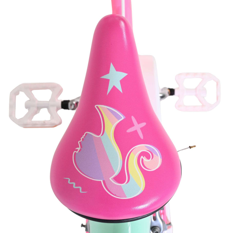 Afbeelding laden in galerijviewer, Volare barbie kinderfiets - meisjes - 16 inch - roze - twee handremmen