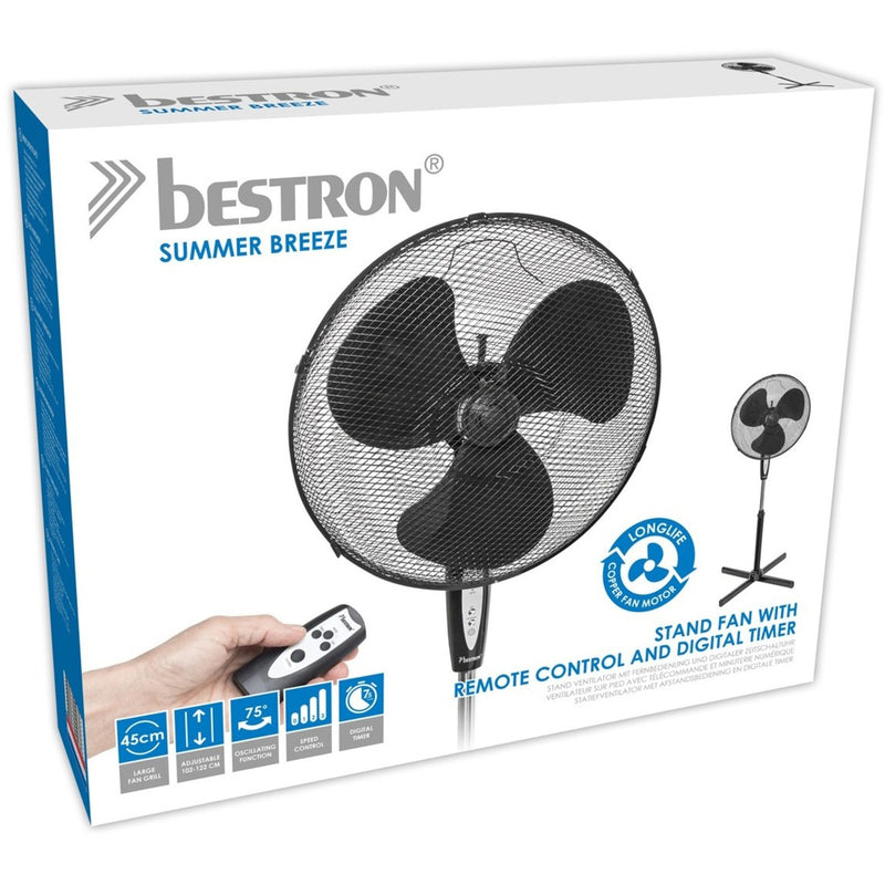 Load image into Gallery viewer, Bestron ASV45ZR Statiefventilator met afstandsbediening en