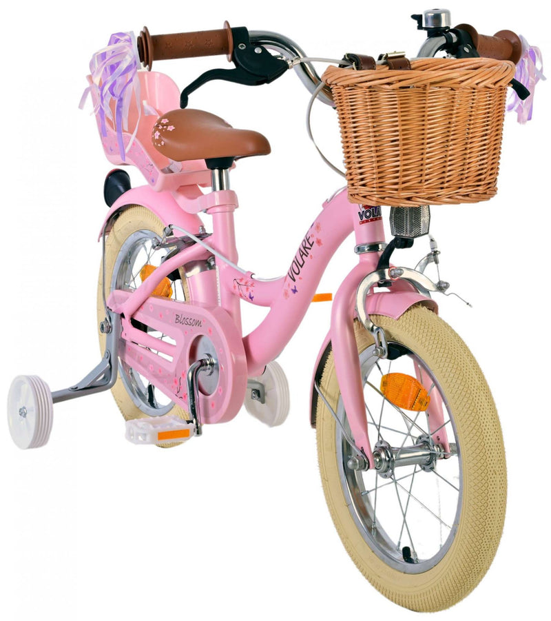 Load image into Gallery viewer, Volare Blossom Kinderfiets Meisjes 14 inch Roze Twee Handremmen