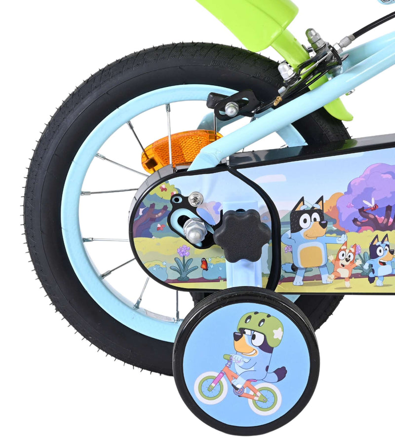 Load image into Gallery viewer, Bluey kinderfiets 12 inch - lichtblauw - twee handremmen