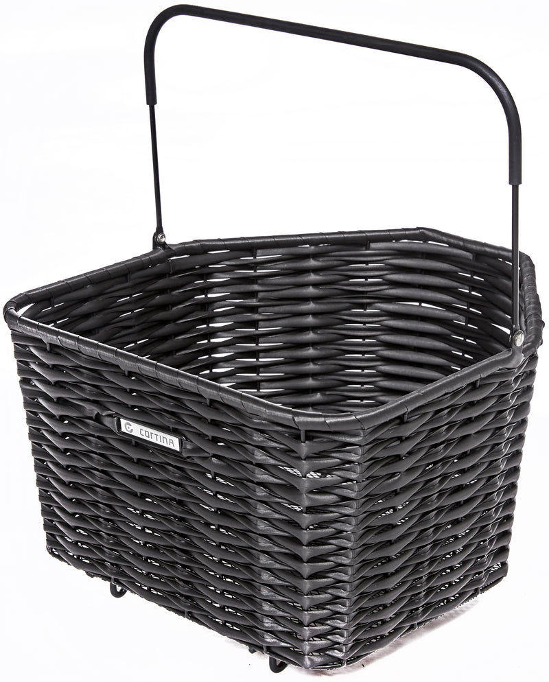 Afbeelding laden in galerijviewer, Cortina mand sevilla xl (mik) 36,5l zwart 43x38,5x22cm