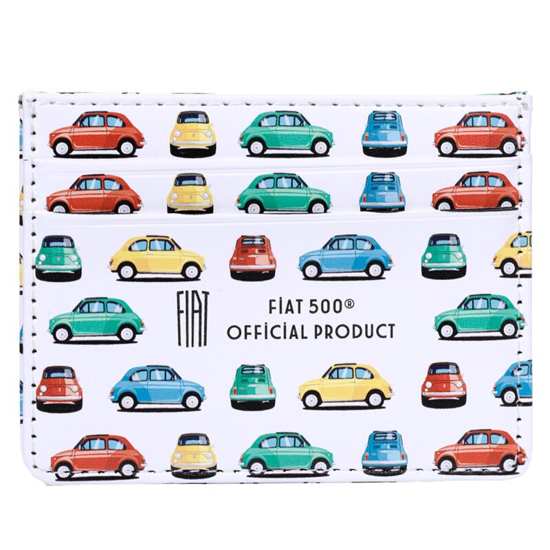 Afbeelding laden in galerijviewer, Fiat500 retro stoffen rfid-bescherming kaarthouder