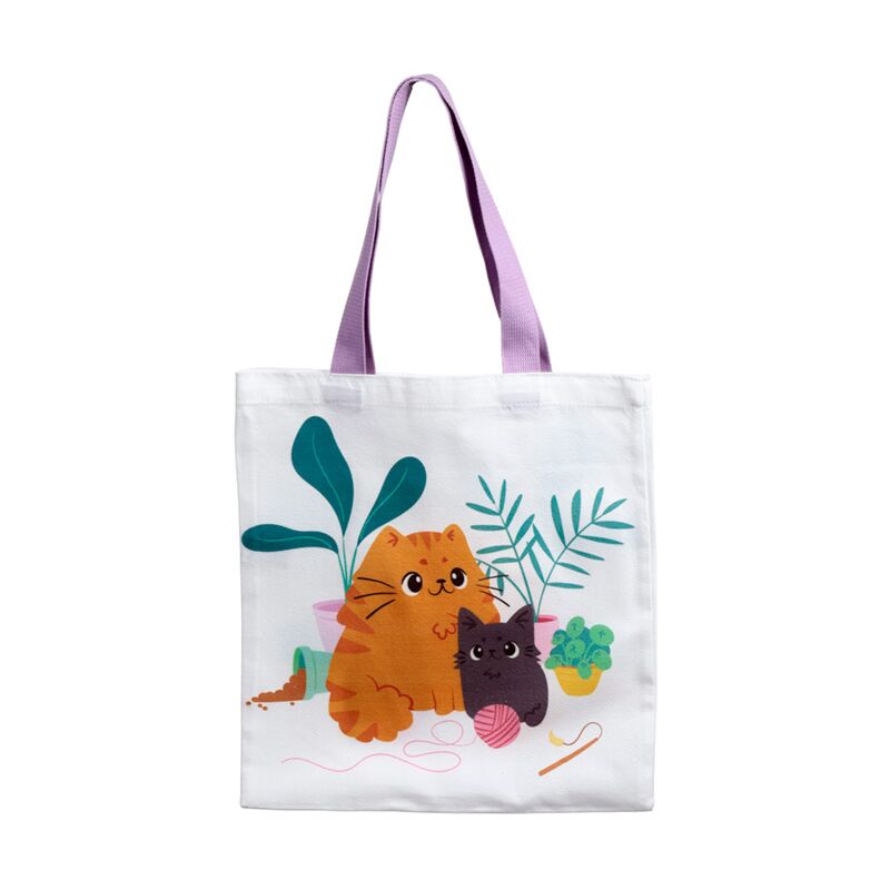 Load image into Gallery viewer, Beans co katten herbruikbare polykatoen tas