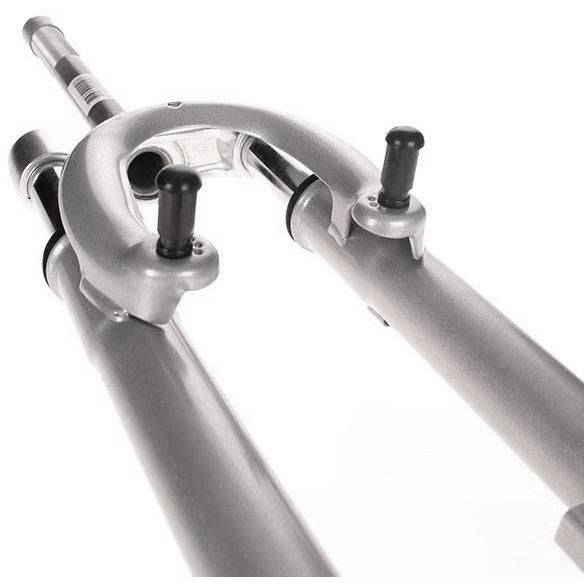 Load image into Gallery viewer, voorvork verend 28 inch hybride 1 inch zilver