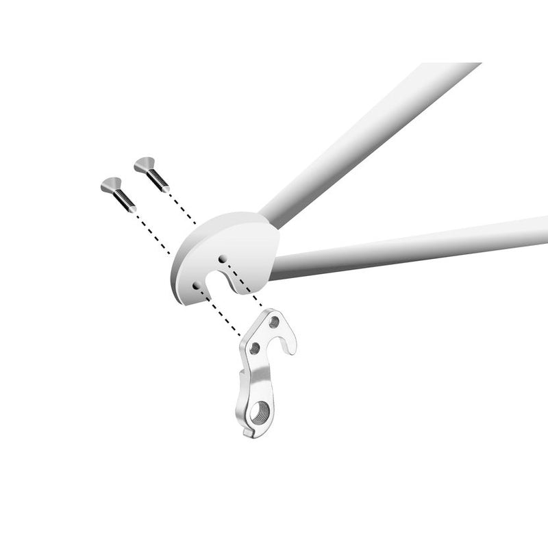 Load image into Gallery viewer, derailleurhanger GH-138 55,4 mm zilver