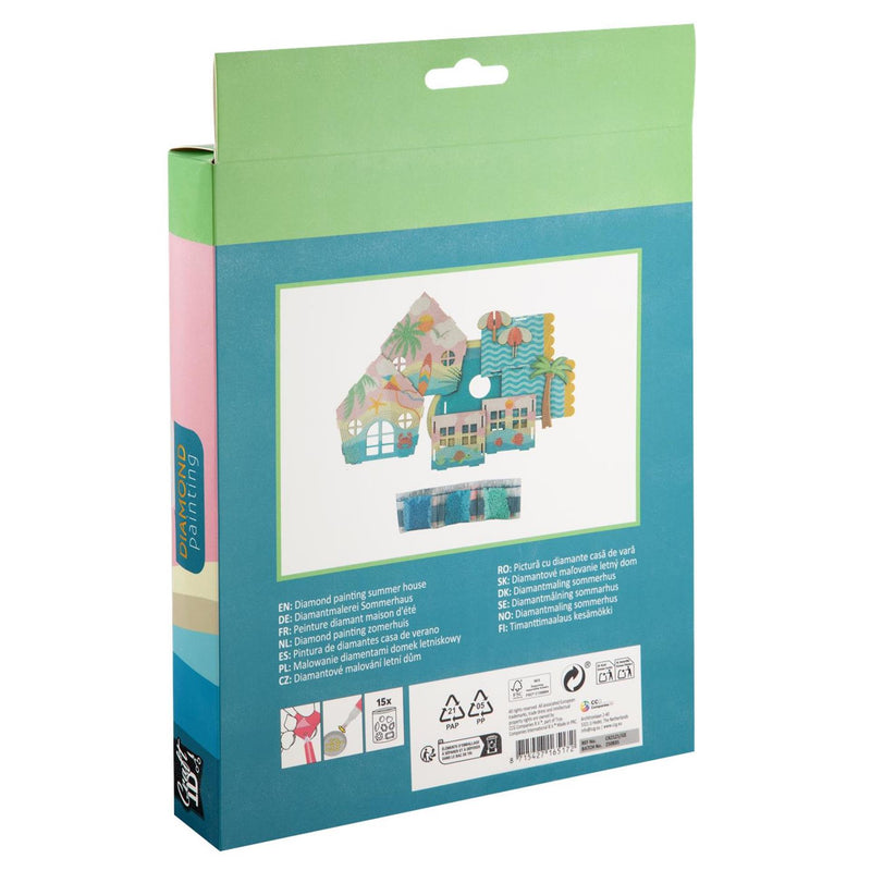 Afbeelding laden in galerijviewer, Craft id diamond painting zomerhuis - 18x18x16cm