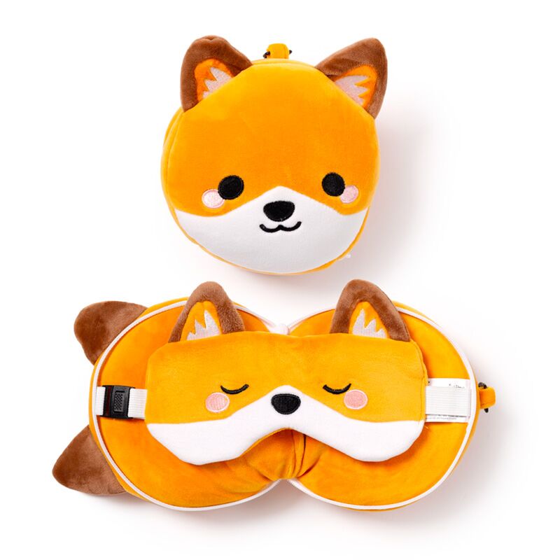 Load image into Gallery viewer, Ty relaxeazzz adoramals finnick de vos rond reiskussen slaapmasker
