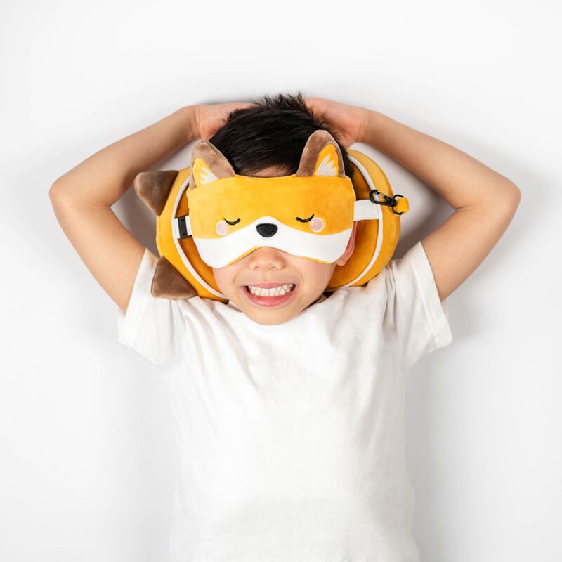 Load image into Gallery viewer, Ty relaxeazzz adoramals finnick de vos rond reiskussen slaapmasker