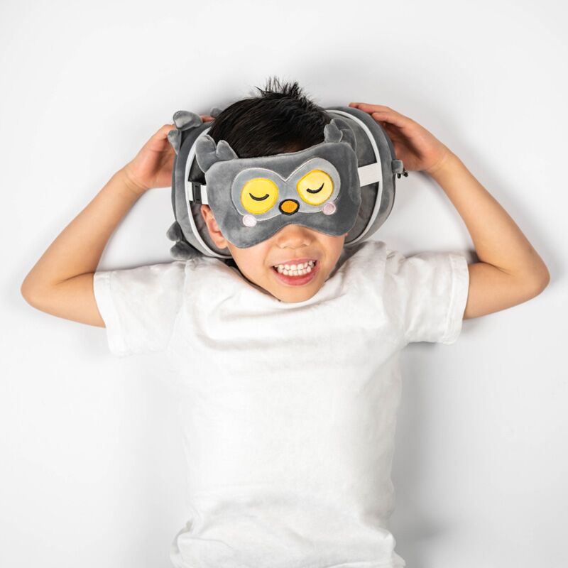 Load image into Gallery viewer, Ty relaxeazzz adoramals winston de uil rond reiskussen slaapmasker