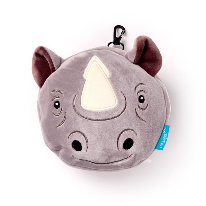 Load image into Gallery viewer, Ty relaxeazzz neushoorn rond reiskussen slaapmasker