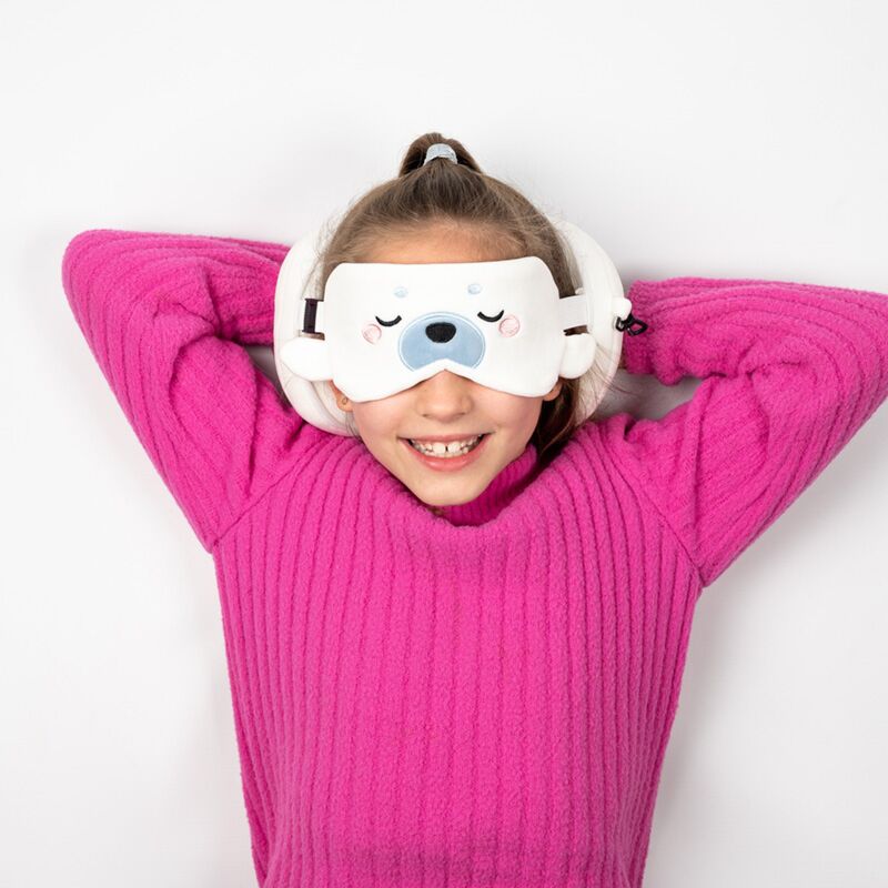 Load image into Gallery viewer, Ty relaxeazzz adoramals kai de zeehond rond reiskussen slaapmasker