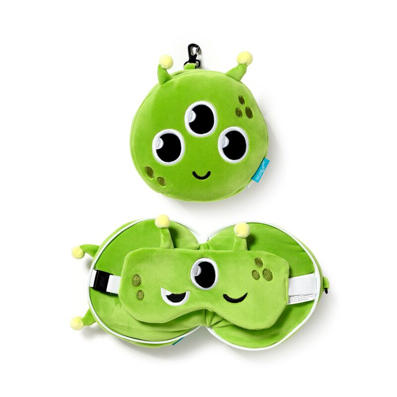 Load image into Gallery viewer, Ty relaxeazzz ruimtevaart alien reiskussen slaapmasker