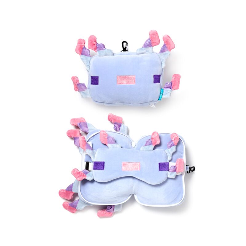 Load image into Gallery viewer, Union relaxeazzz minecraft axolotl rond reiskussen slaapmasker