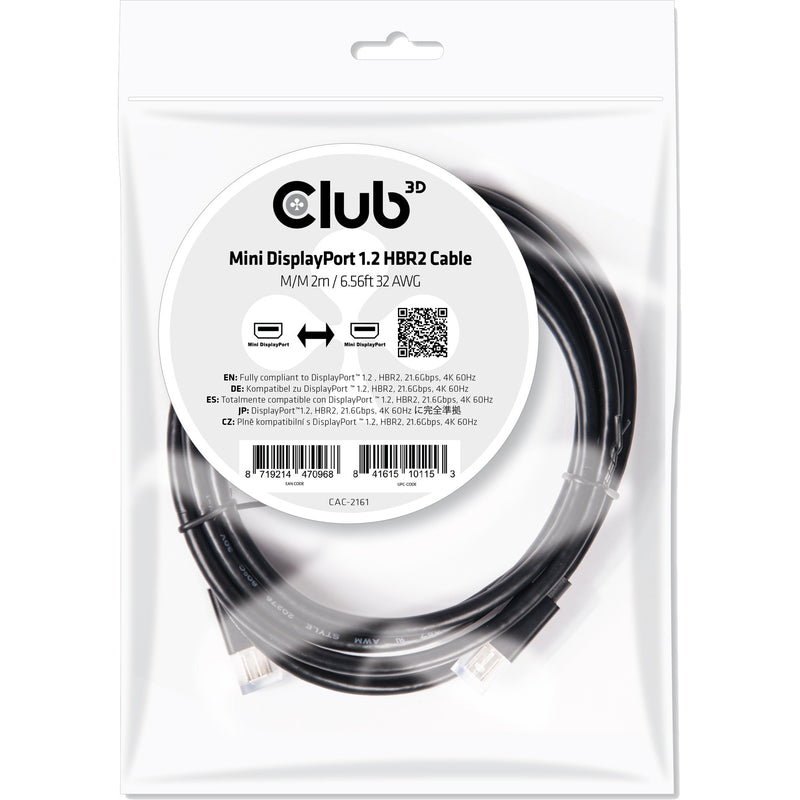 Load image into Gallery viewer, Club 3D Club 3D Mini DisplayPort 1.2 HBR2 kabel male-male