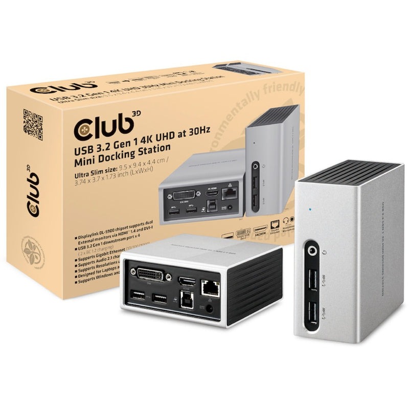 Load image into Gallery viewer, Club 3D USB 3.2 Gen 1 4K UHD Mini Docking Station