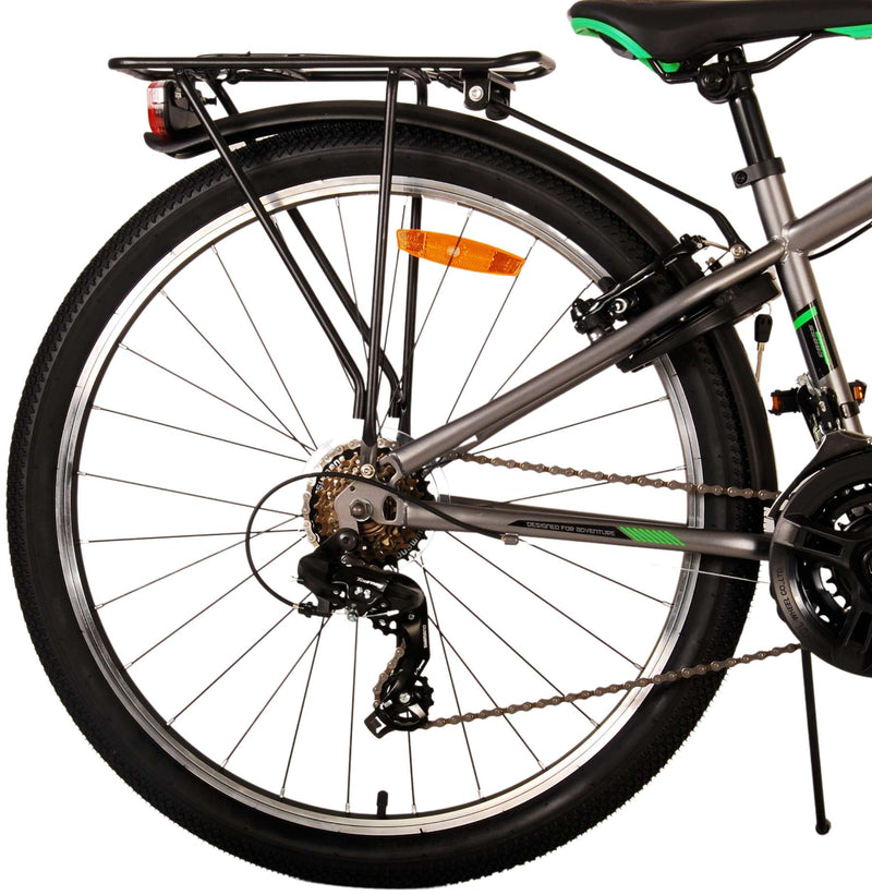 Load image into Gallery viewer, Volare Cross Kinderfiets - Jongens - 26 inch - Grijs - 18 versnellingen - Twee handremmen